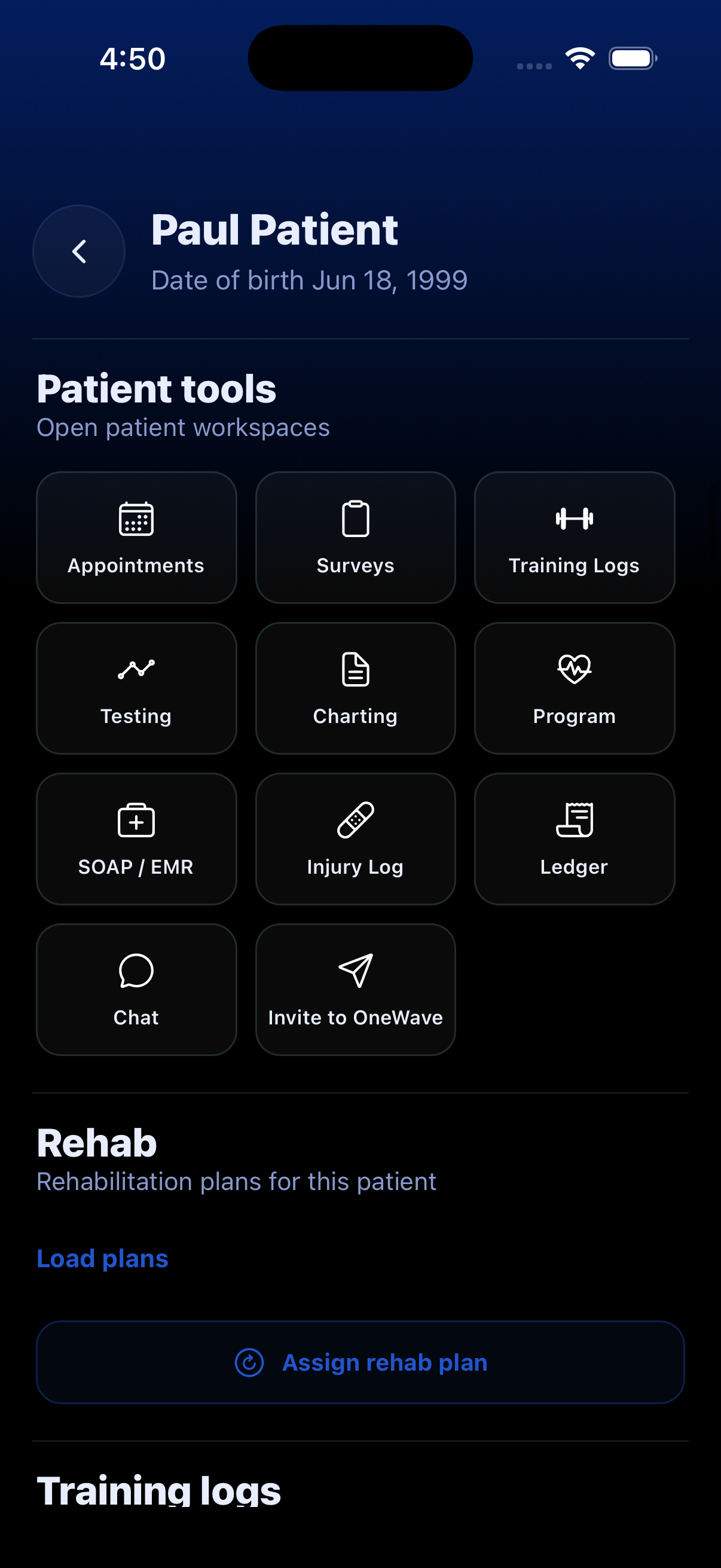 OneWave on iPhone